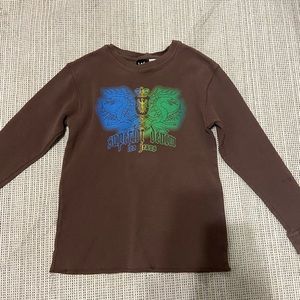 brown vintage long sleeve